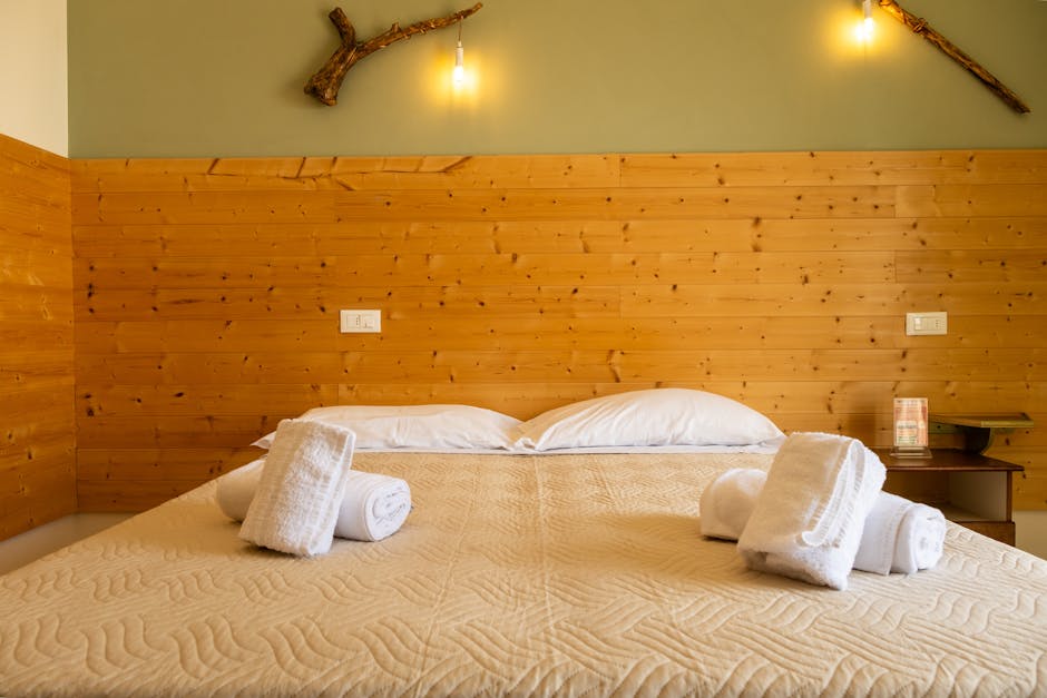 Serene bedroom environment with modern humidifier featuring yellow LED indicators creating optimal humidity levels for restful sleep and natural eye recovery